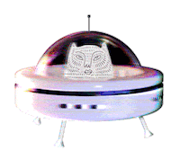 Cat Spinning Sticker by Kilo Kilo Vintage