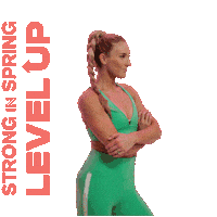 Level Up Fitness Sticker by Danielle Pascente