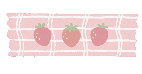 Tape Strawberry Sticker