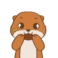 Nom Nom Eating Sticker by Otah & Friends