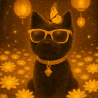 Night Butterfly GIF by Terry Toto