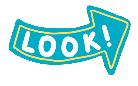 Look Arrow Sticker by Mighty Hands