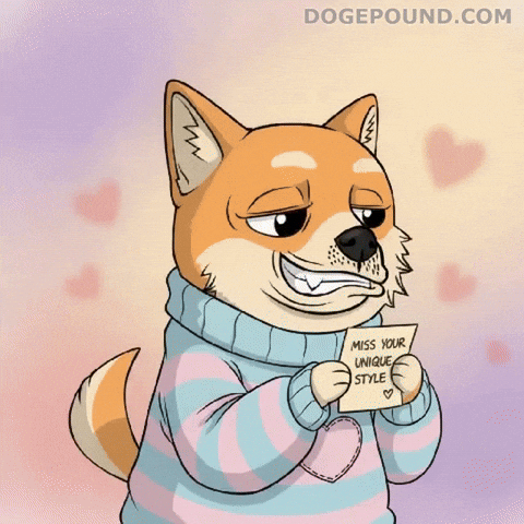 Miss You Hearts GIF by Doge Pound