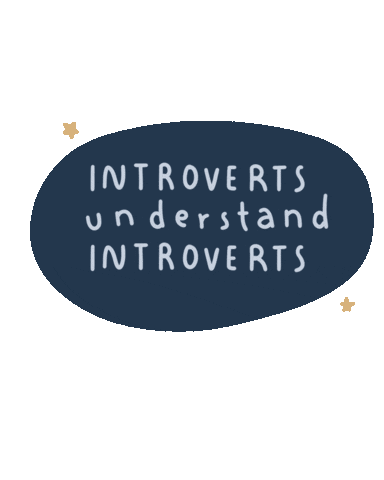WordsForIntroverts introvert introverted introversion wordsforintroverts Sticker