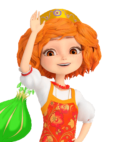 Happy Cute Girl Sticker by Tsarevny