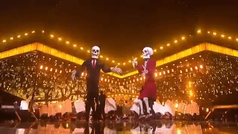 katy perry skeleton GIF by BRIT Awards