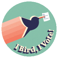 Vote Birds Sticker by National Audubon Society
