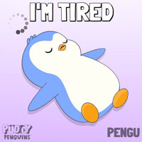 Tired Good Night GIF by Pudgy Penguins