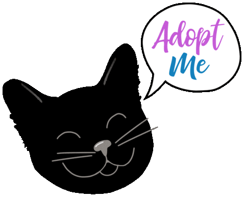Adopt Me Black Cat Sticker by HeARTs Speak