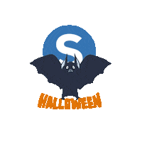 Halloween Bat Sticker by Synesthesia