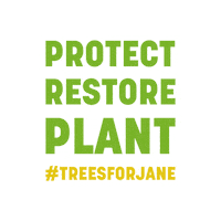 JaneGoodallInst climatecrisis planetearth lovenature reforestation Sticker