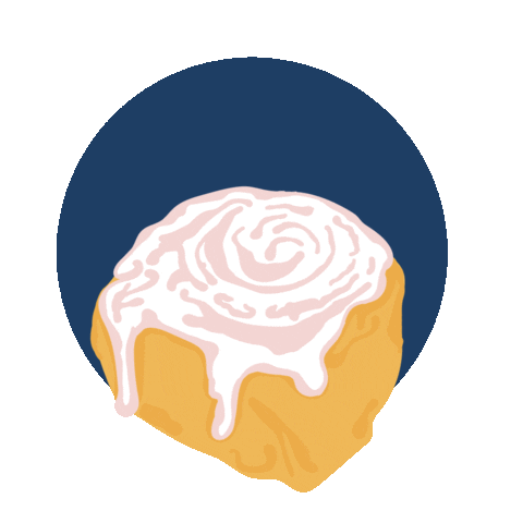 BrammibalsDonuts giphyupload monday cinnamonbun mondayfunday Sticker