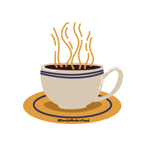 Coffee Cafe Sticker by Dandy Modern Food