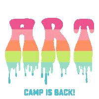 Summer Camp Art Sticker by Anders Ruff Workshop