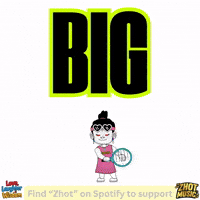 Text Expand GIF by Zhot