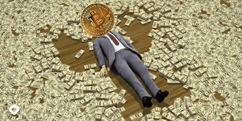 blockfi giphyupload bitcoin btc raining money GIF