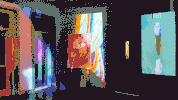 xik video art installation immersive projection mapping GIF