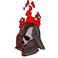 Skull Death Sticker