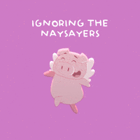 Flying Pig Whatever GIF by PositivelyPigasus