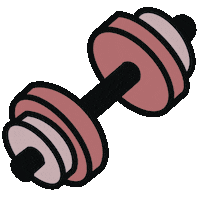 Gym Dumbbell Sticker