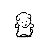 Wangwangie happy dance dog dancing Sticker