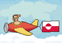 Flag Greenland GIF by Abstract HotDogs