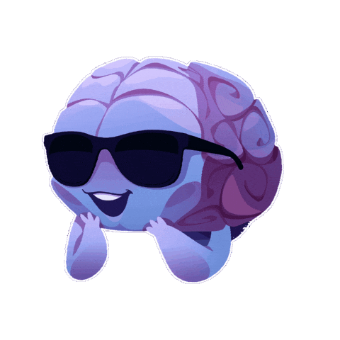 Sunglasses Deal With It Sticker by Raena AI