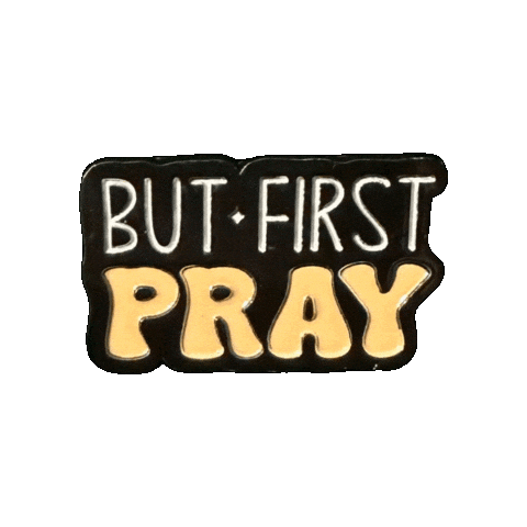 pinnedpins giphygifmaker first christian pray Sticker