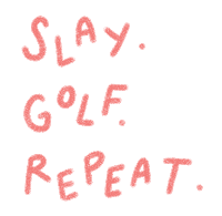Girl Golf Sticker by Catharina Stewart