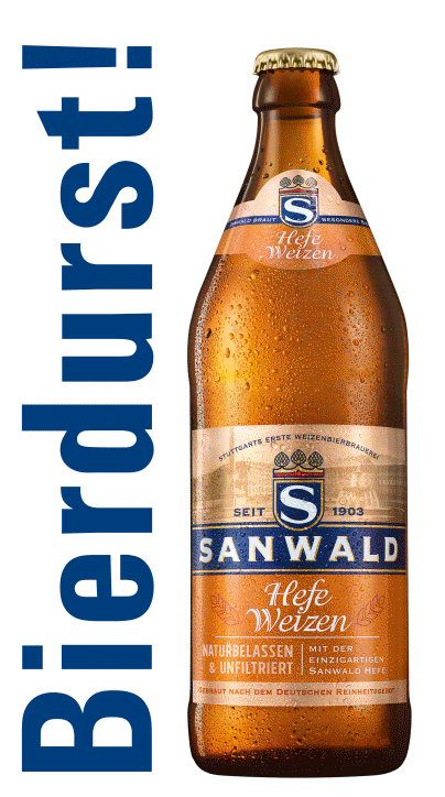 wheat beer drinking Sticker by Sanwald