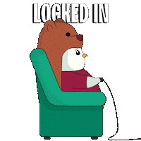 Im Ready Locked In Sticker by Pudgy Penguins