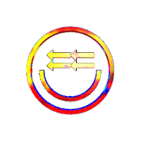 _BCKRDS_ design glitch 3d spin Sticker