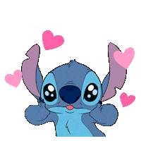 disneystyletw love dog blue disney Sticker