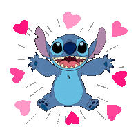 disneystyletw love dog blue disney Sticker
