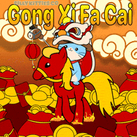 Chinese New Year Cute Cat GIF by Silly Kitties