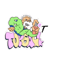 Good Morning Graffitti Sticker by Topgalbags