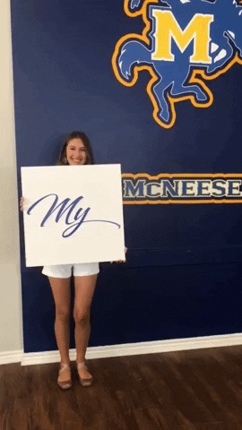 So Excited Dancing GIF by McNeese State University