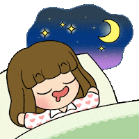 Tired Good Night Sticker by knto