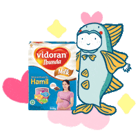 vidoran mom fish milk pregnant Sticker