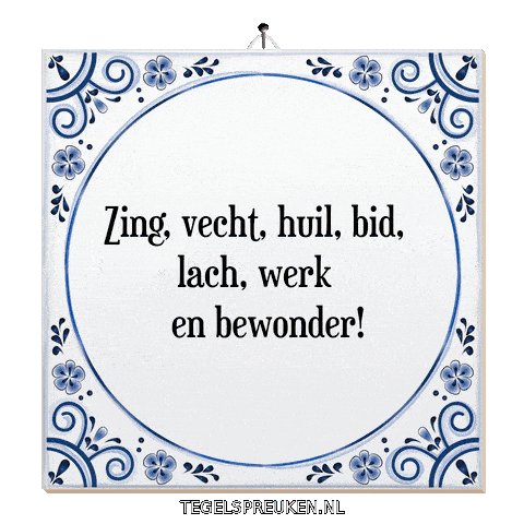 Nl Werk Sticker by Tegelspreuken.nl