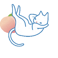 Cat Yoga Sticker by Miss Patina