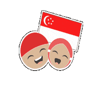 sunnahway happy singapore grateful patriotic Sticker