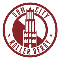 domcityrollerderby skate derby roller derby roller skate Sticker