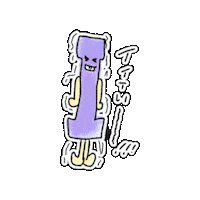 Illustration 怒る Sticker