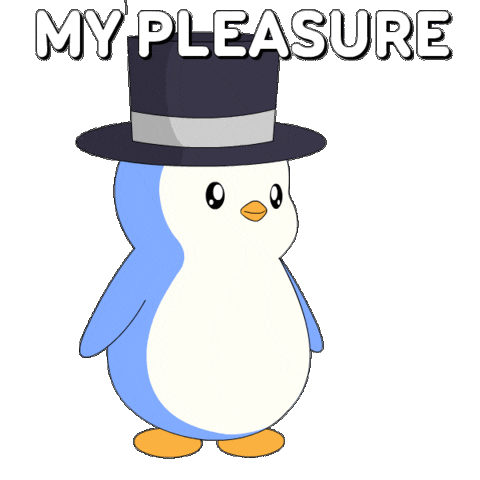 Dont Mention It No Problem Sticker by Pudgy Penguins