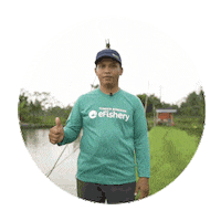 efishery_ai fish farmer makan mantap Sticker