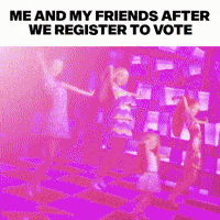 Me And My Friends Vote GIF