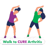 Yoga Walk Sticker by Arthritis Foundation
