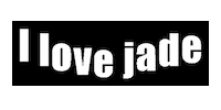 RealBrokuza rock crystal jade i love jade Sticker