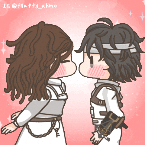 I Love You Kiss GIF by Fluffy the Thunder God 雷神阿毛